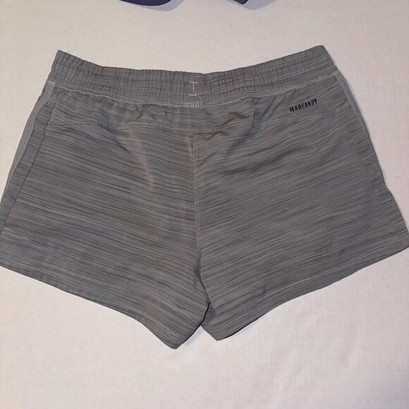 Adidas Aeroready Lot of 2 Athletic Pull On Shorts Purple Gray Womens Small - Picture 12 of 13